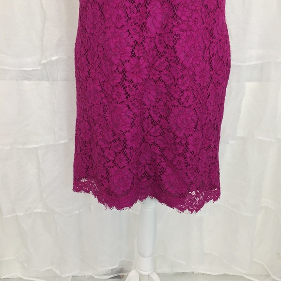 Donna Morgan Lace Shift Dress, sz 6 - Picture 5 of 9
